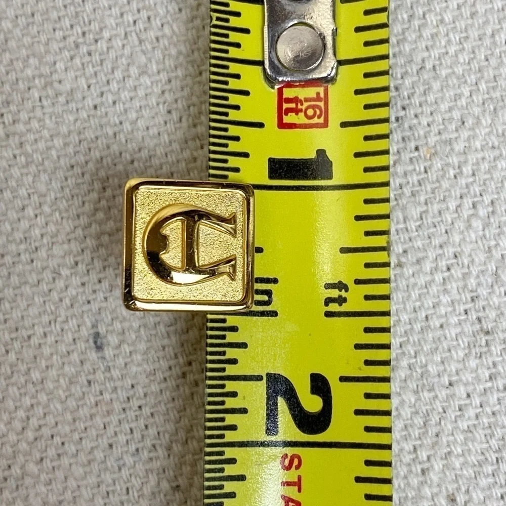 ETIENNE AIGNER Logo Tie Tack lapel pin